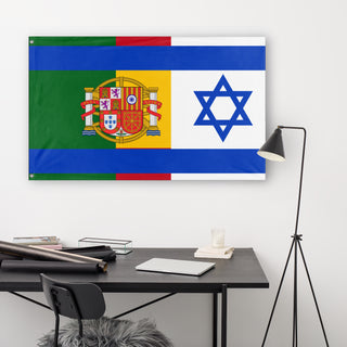 Iberian Union - India Israel Mixup flag (The British Empire Army)