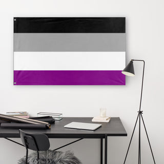 Asexual flag ( )