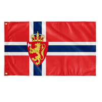 Norwegian Coat of arms flag