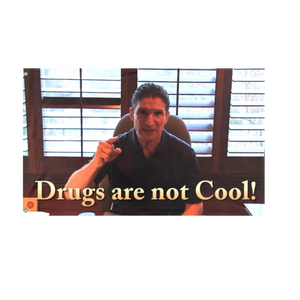 Drugs are not Cool flag (Daniel Kruschke)