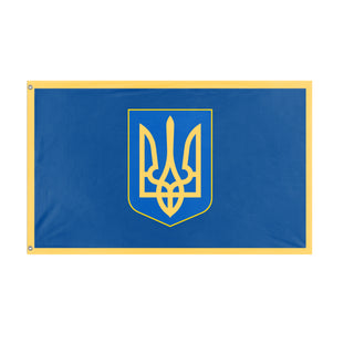 Ukrainian Coat of Arms flag (NoWorries124)