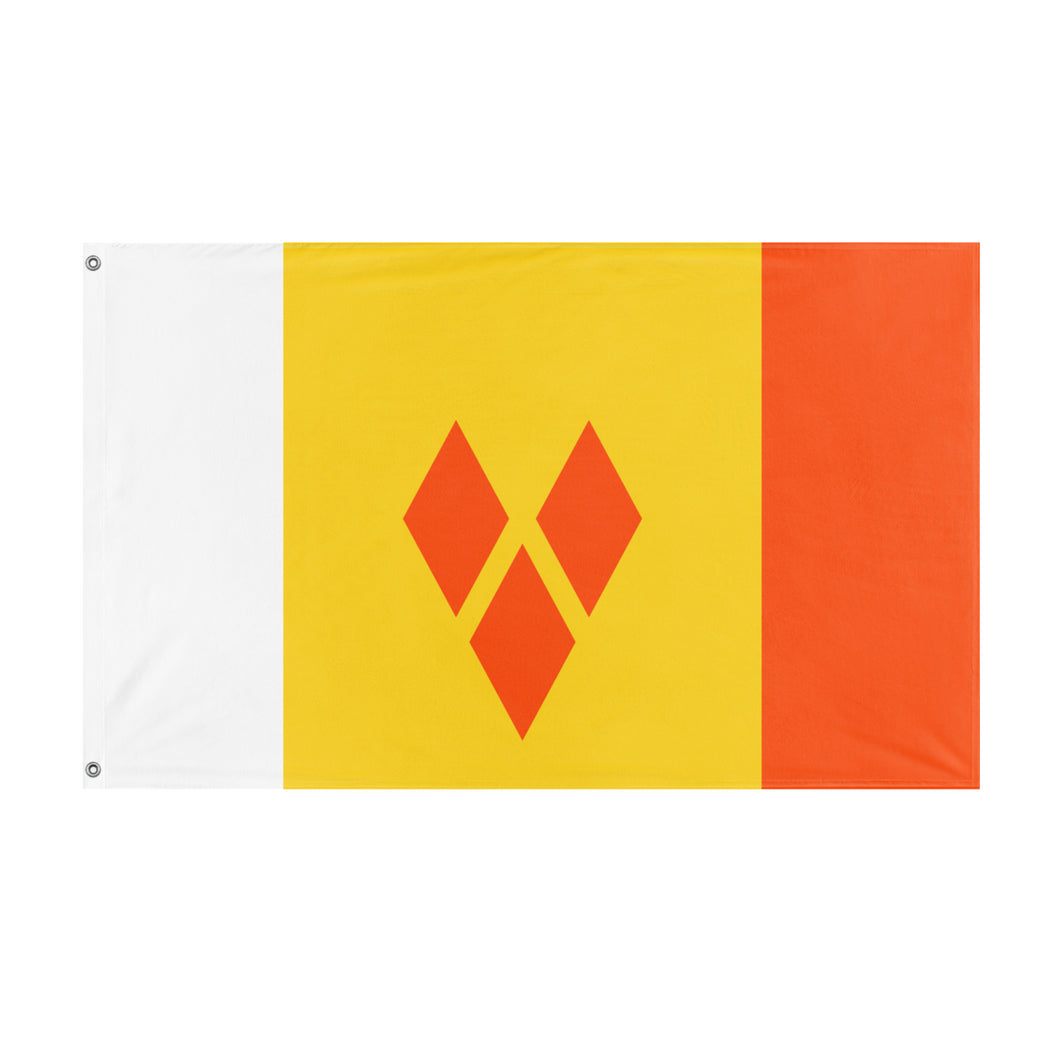 Saint Vincent and the Bhutan flag (Flag Mashup Bot)