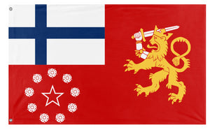 Socialist Kingdom of Finland flag (RedJarww) (Hidden)