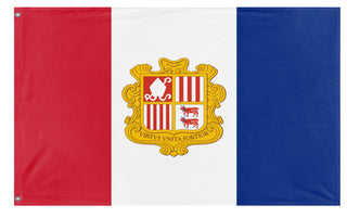Turks and Caicos Andorra flag (Flag Mashup Bot)