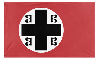 National Socialist Serbian Party of Progress flag (Supreme Vozhd A. Wolfie) (Hidden)